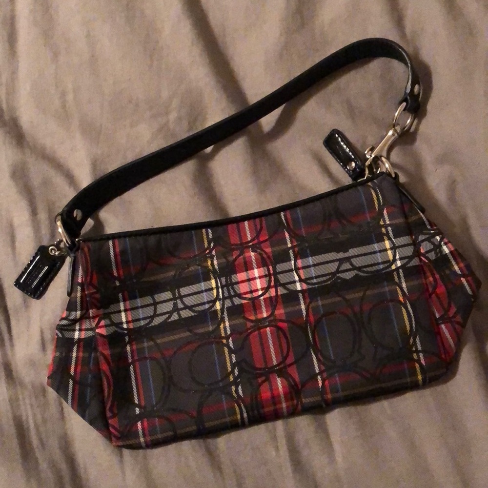 Plaid Coach Purse